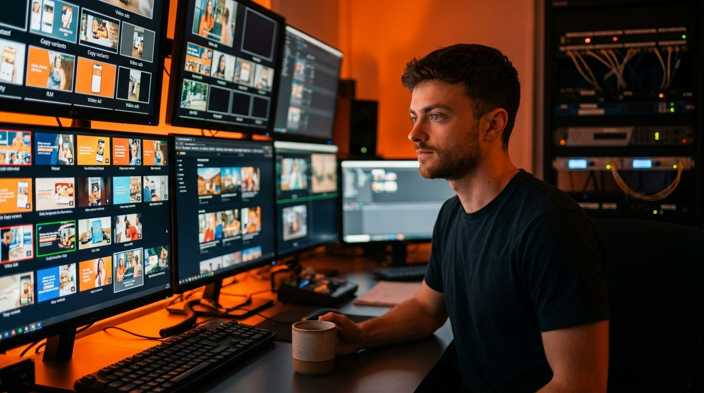 Crear anuncios con IA: el stack real que uso en 2026