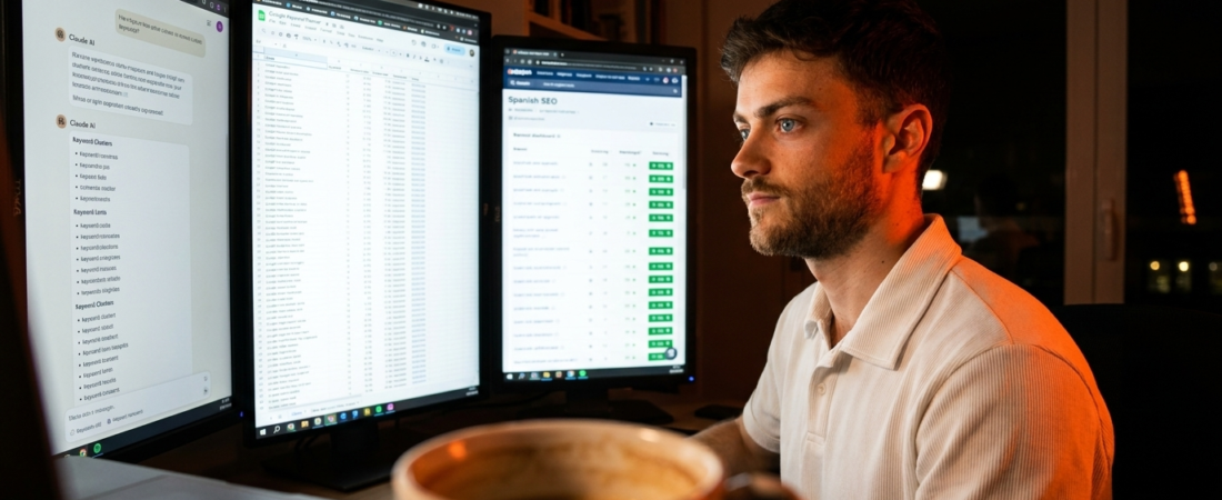 Keyword research con IA: el flujo real que uso (sin pagar 200€/mes en Semrush)