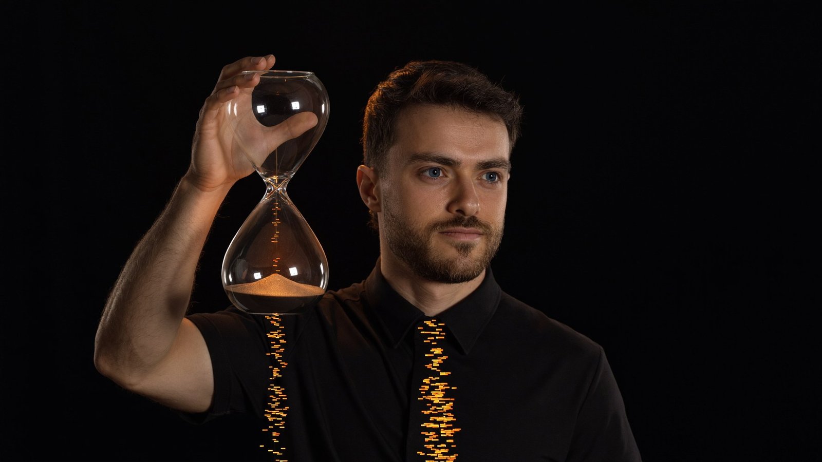 Reloj de arena con mensajes cayendo: el lead de estética se enfría en horas sin inteligencia artificial que responda
